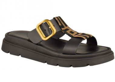 Παντόφλες γυναικείες | Δερμάτινες | Υφαντίδης | 226101 | Μαύρο - Υφαντίδης - 